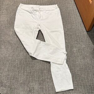 LILA RYAN Women's White Skinny Jeans